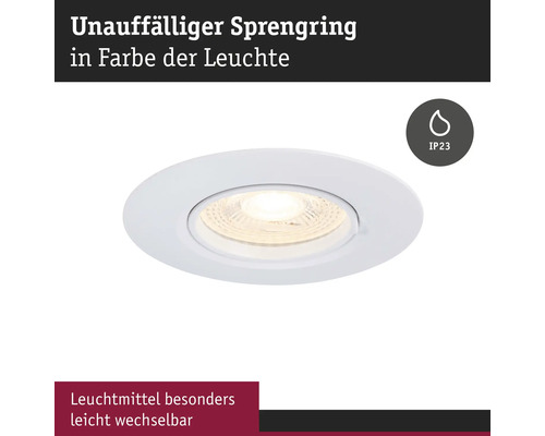 Einbaustrahler mit IP23 Schutzart