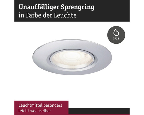 Einbaustrahler mit IP23 Schutzart