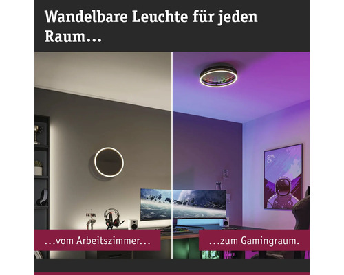 Flexibles Licht für jeden Raum, vom Arbeitszimmer bis zum Spielzimmer, mit runden Wand- und Deckenleuchten.