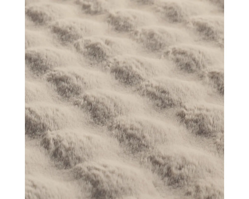 Nahaufnahme einer flauschigen Textilie mit Muster