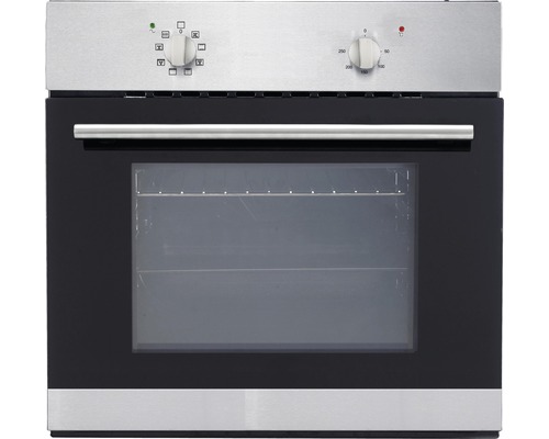 Einbauherd mit Bedienknebeln und Glastür