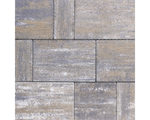 Verlegung von Pflastersteinen aus Beton