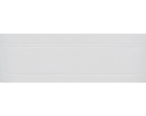 Detailansicht eines weißen Kunststoffbehälters