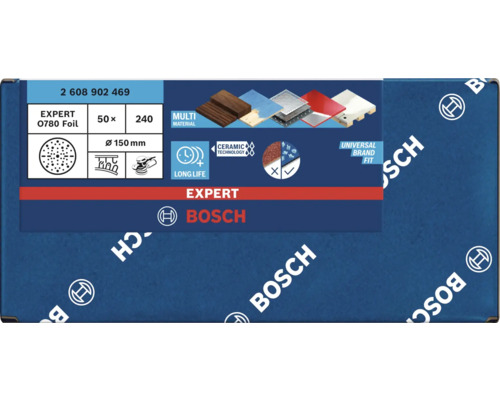 Bosch Expert Schleifpapier, Korngröße 50 x 240, Durchmesser 150 Millimeter