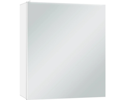 LED-Spiegelschrank DSK Silver Skyline 1-türig 60x13,1x70 cm alufarben