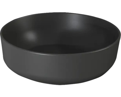 Schwarze runde Schüssel