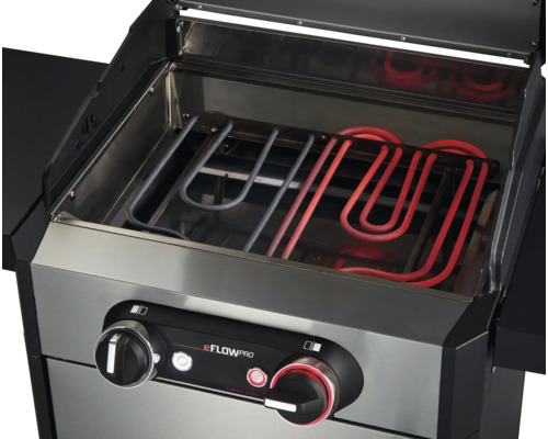 Elektrogrill mit Heizelementen und Temperaturregler