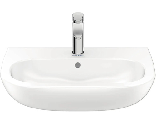 Waschbecken aus Keramik mit Armatur