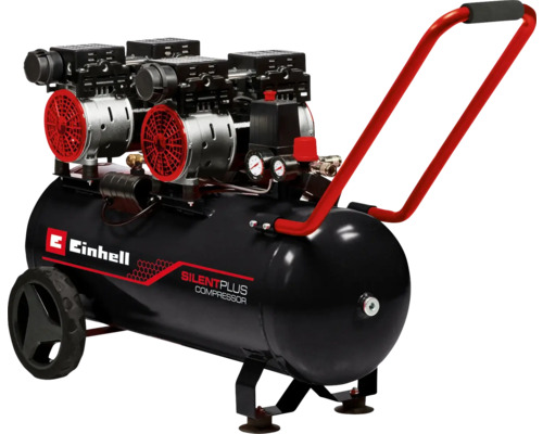 Einhell Silentplus Kompressor mit Tragegriff und Rädern