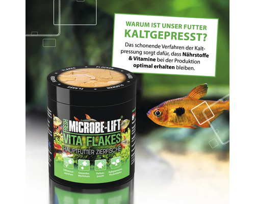 Microbe Lift Vita Flakes Hauptfutter für Zierfische