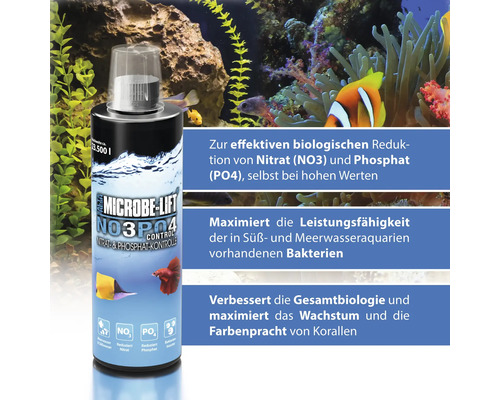 Microbe Lift NO3 PO4 Control zur Nitrat- und Phosphatkontrolle in Aquarien