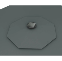 Metallabdeckung mit Schraube