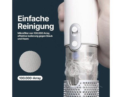 Staubsauger mit Mikrofilter und Staubbehälter