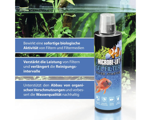 Microbe Lift Gel Filter Starter für Aquarienfilter