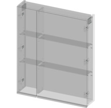 Glasschrank mit Regalen