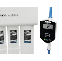 Arka myAqua Umkehrosmoseanlage mit digitalem Messgerät zur Wasserqualität