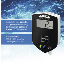 Arka Aquatics TDS Messgerät zur Bestimmung der gelösten Stoffe im Wasser