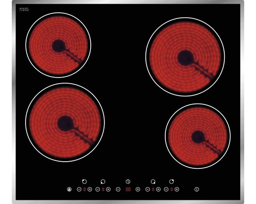 Glaskeramikkochfeld mit vier Kochzonen