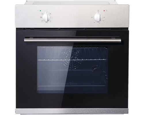 Einbauofen mit Glastür und Drehknöpfen