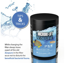 Filtersubstrat MICROBE-LIFT Zeopure Zeolith Grob 5 - 9 mm zur effektiven und dauerhaften Schadstoffentfernung für Süß- und Meerwasser 425 g