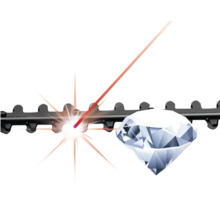 Kettensäge mit Diamant und Laserschneidefunktion