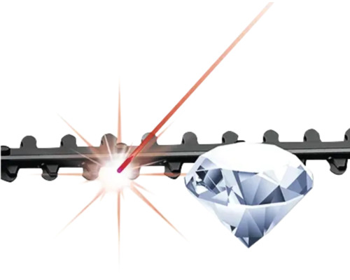 Kettensäge mit Diamant und Laserschneidefunktion