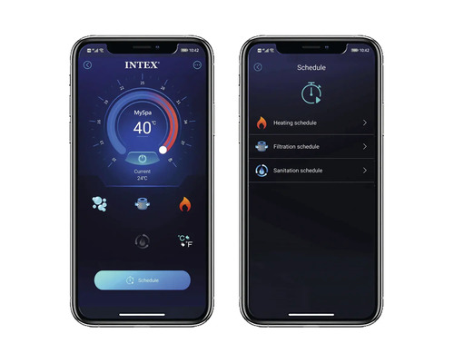 Intex App zur Steuerung von Heizung, Filtration und Desinfektion