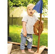 Sandkasten Boot Doris axi 90 x 153 cm Holz schwarz braun