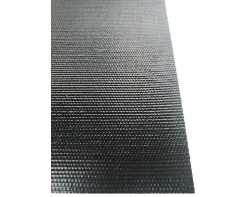 Nahaufnahme einer schwarzen Gewebeplane