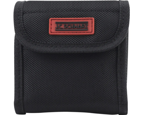 Schwarze Werkzeugtasche mit J.C. Schwarz Logo
