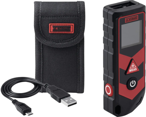 J.C. Schwarz Laser-Entfernungsmesser mit Tasche und USB-Kabel