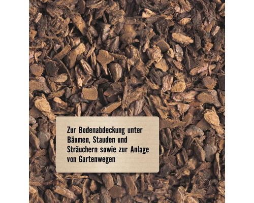 Nahaufnahme von Mulch zur Bodenabdeckung