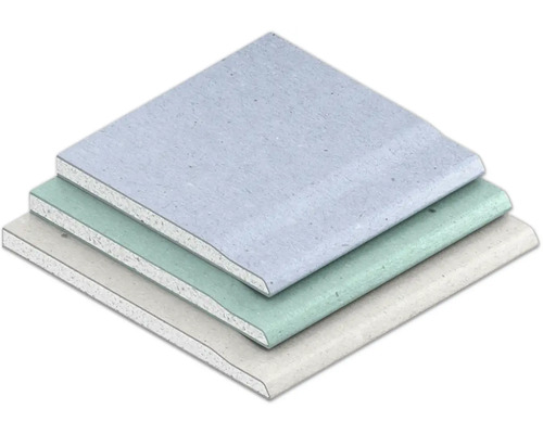 Stapel von drei Gipskartonplatten