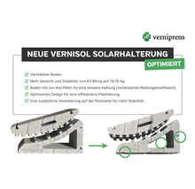 Vernisol Solarhalterung mit optimiertem Design