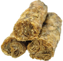 Drei Rollen aus Holzfaserdämmstoff
