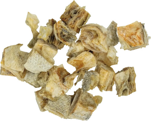 Getrocknete Fischwürfel für Haustiere