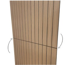 Holzpaneel mit Nut- und Federverbindung