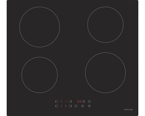 Induktionskochfeld mit vier Kochzonen