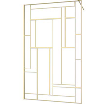 Raumdusche Aurlane Art Deco Gatsvy 1200x1950 mm Echtglas Klar hell gold Reversibel
