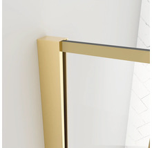 Raumdusche Aurlane Art Deco Gatsvy 1200x1950 mm Echtglas Klar hell gold Reversibel