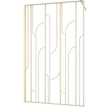 Raumdusche Aurlane Art Deco Gatsvy Round 1200x1950 mm Echtglas Klar hell gold Reversibel