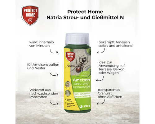 Protect Home Natria Ameisen Streu- und Gießmittel N, zur Bekämpfung von Ameisen