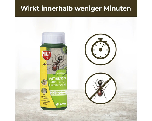 Protect Home Natria Ameisen Streu- und Gießmittel N, 500 Gramm