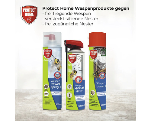 Protect Home Wespenspray-Set gegen freifliegende Wespen und Nester