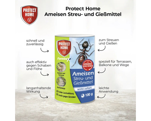 Protect Home Ameisen Streu- und Gießmittel zur Ameisenbekämpfung