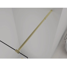 Goldfarbene Duschstange an der Decke montiert