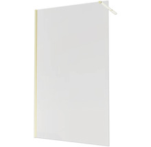Raumdusche Aurlane Parma 1200x 2000 mm Echtglas Klar hell gold Reversibel