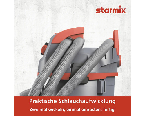 Starmix Staubsauger mit praktischer Schlauchaufwicklung