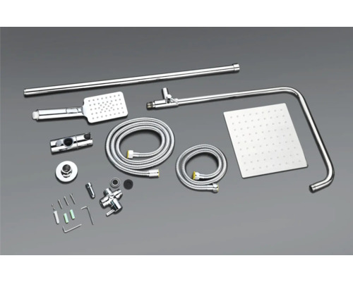Duschkopf Set mit Brausestange und Schlauch