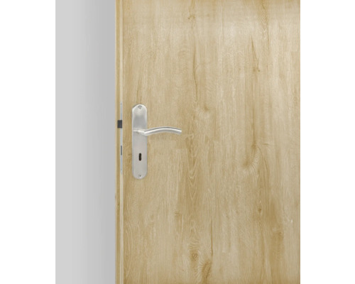 Holztür mit Türgriff